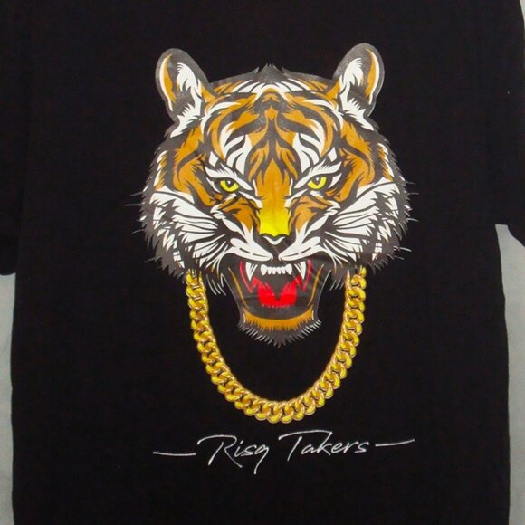 RISQ TAKERS Tiger with Gold Chain - Picture 1 of 5